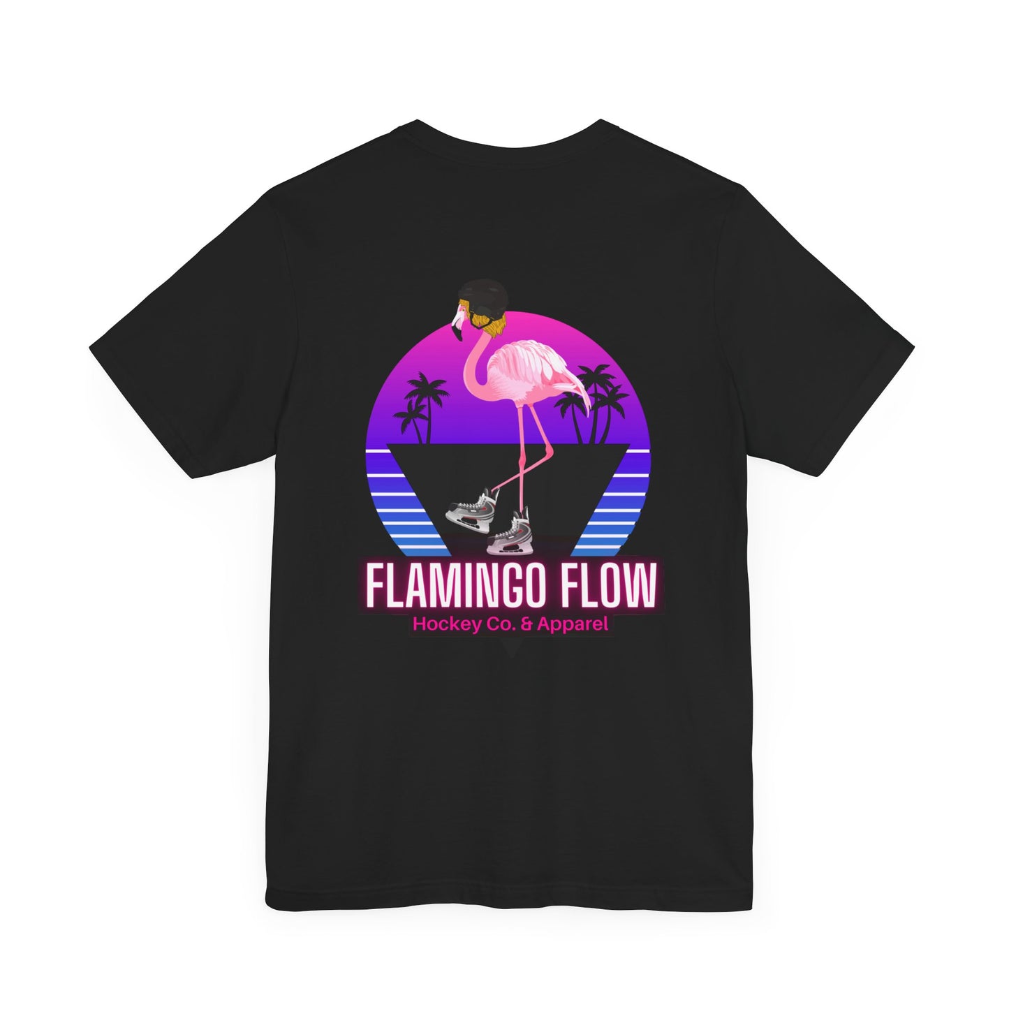 Unisex Bella Canvas Short Sleeve Flamingo Flow Tee.