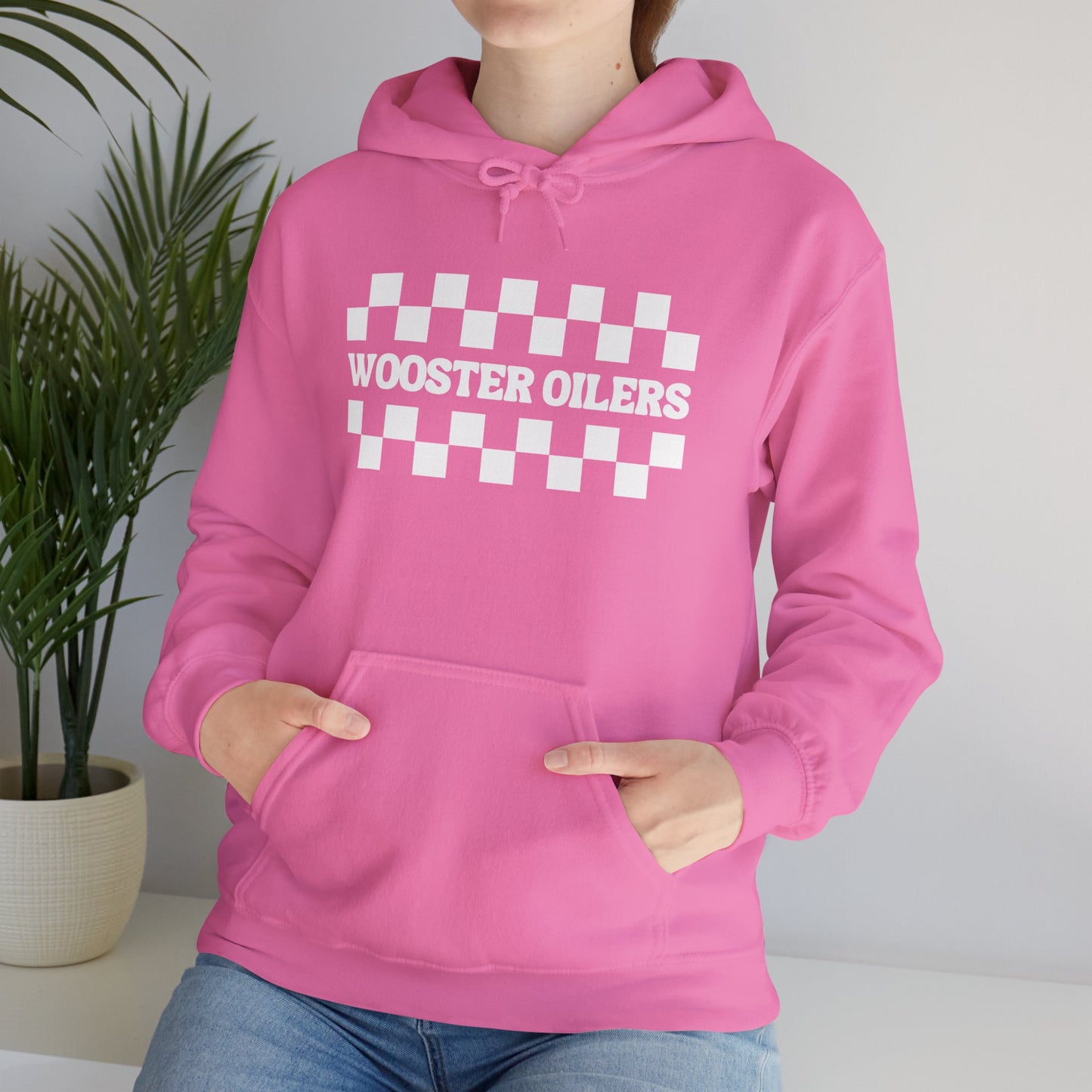 Unisex Checkered Heavy Blend™ Hooded Sweatshirt