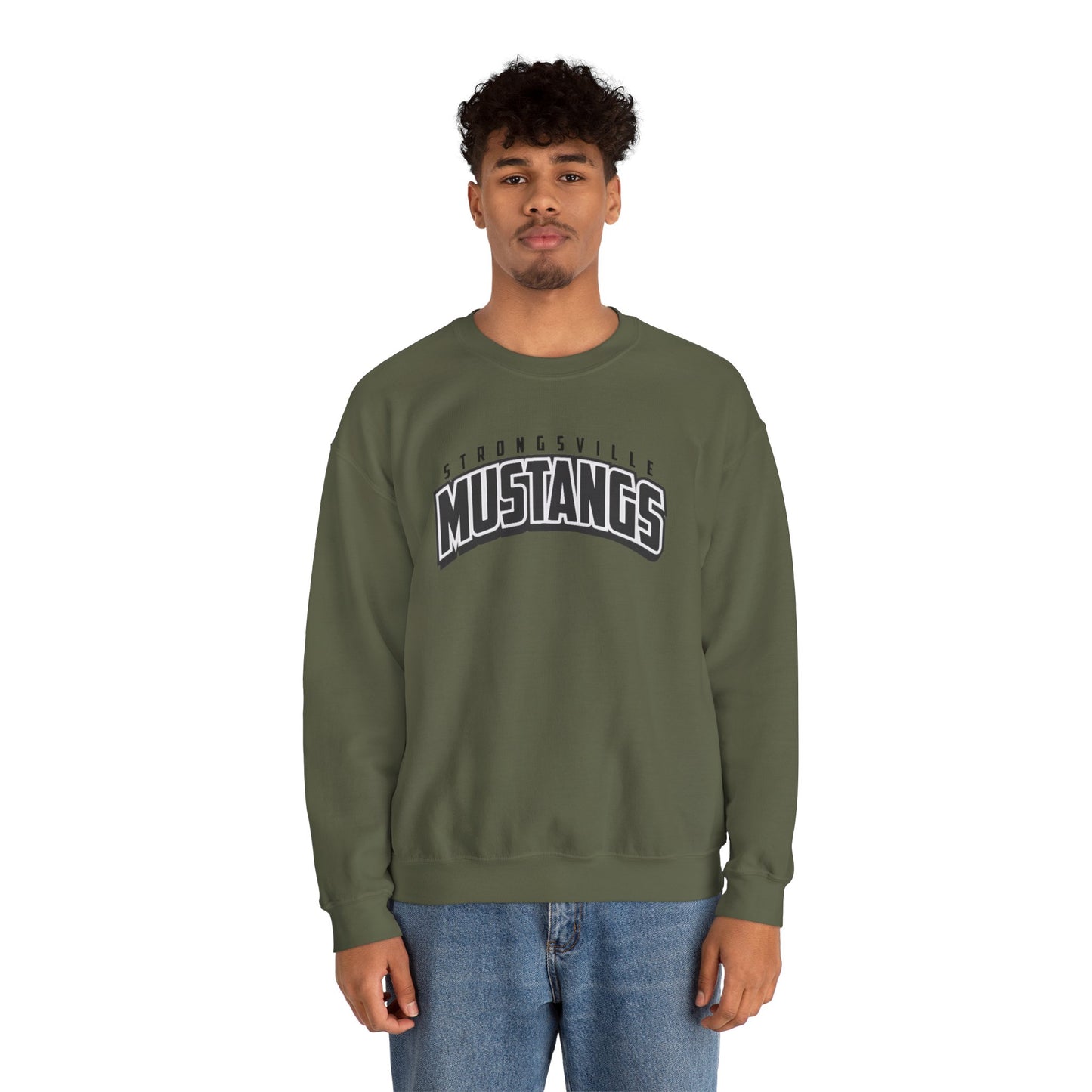 Black Logo Unisex Heavy Blend™ Crewneck Sweatshirt