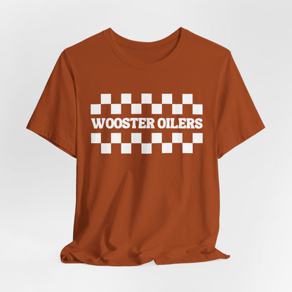 Unisex Checkered Jersey Short Sleeve Tee