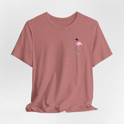 Unisex Bella Canvas Short Sleeve Flamingo Flow Tee.