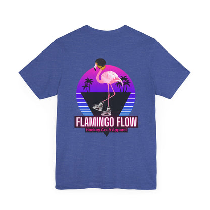 Unisex Bella Canvas Short Sleeve Flamingo Flow Tee.