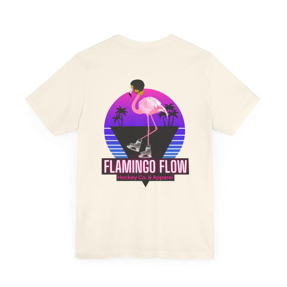 Unisex Bella Canvas Short Sleeve Flamingo Flow Tee.