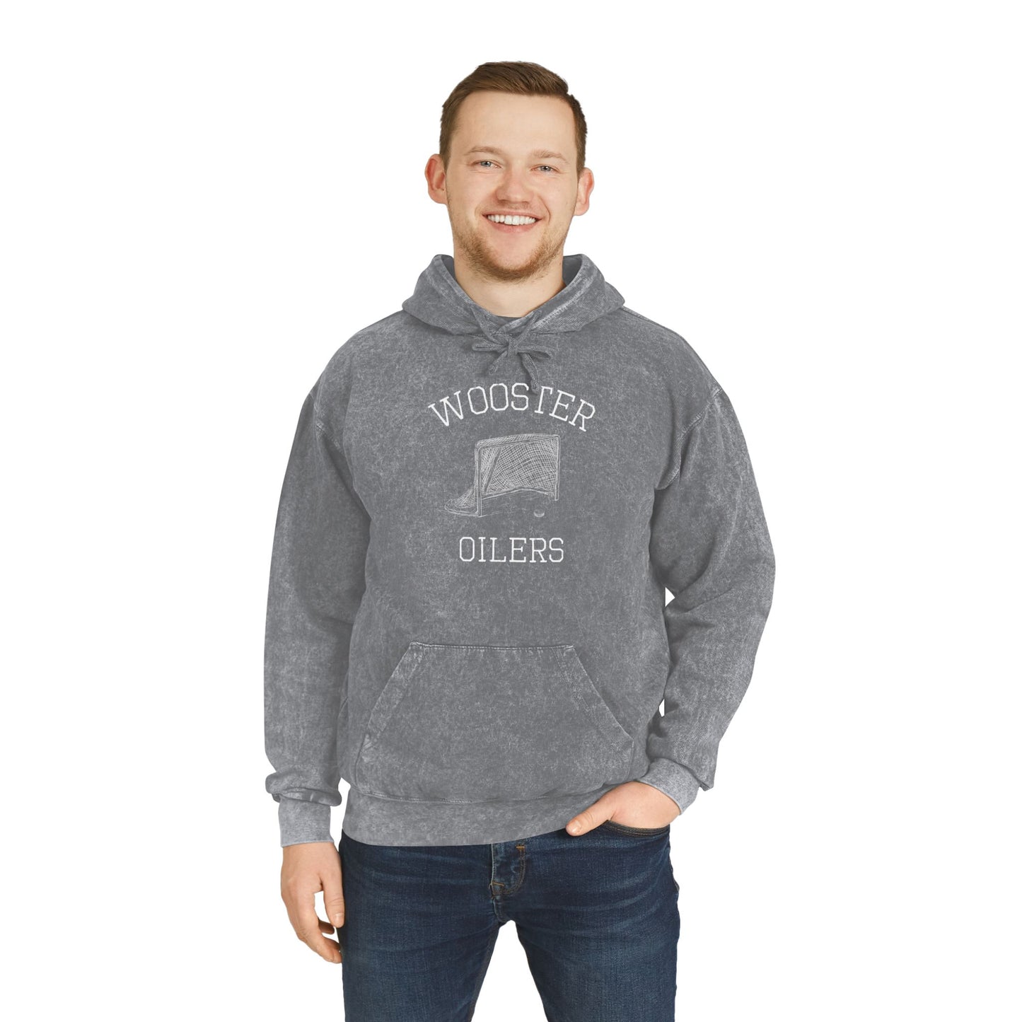 Unisex Mineral Wash Hoodie- Net