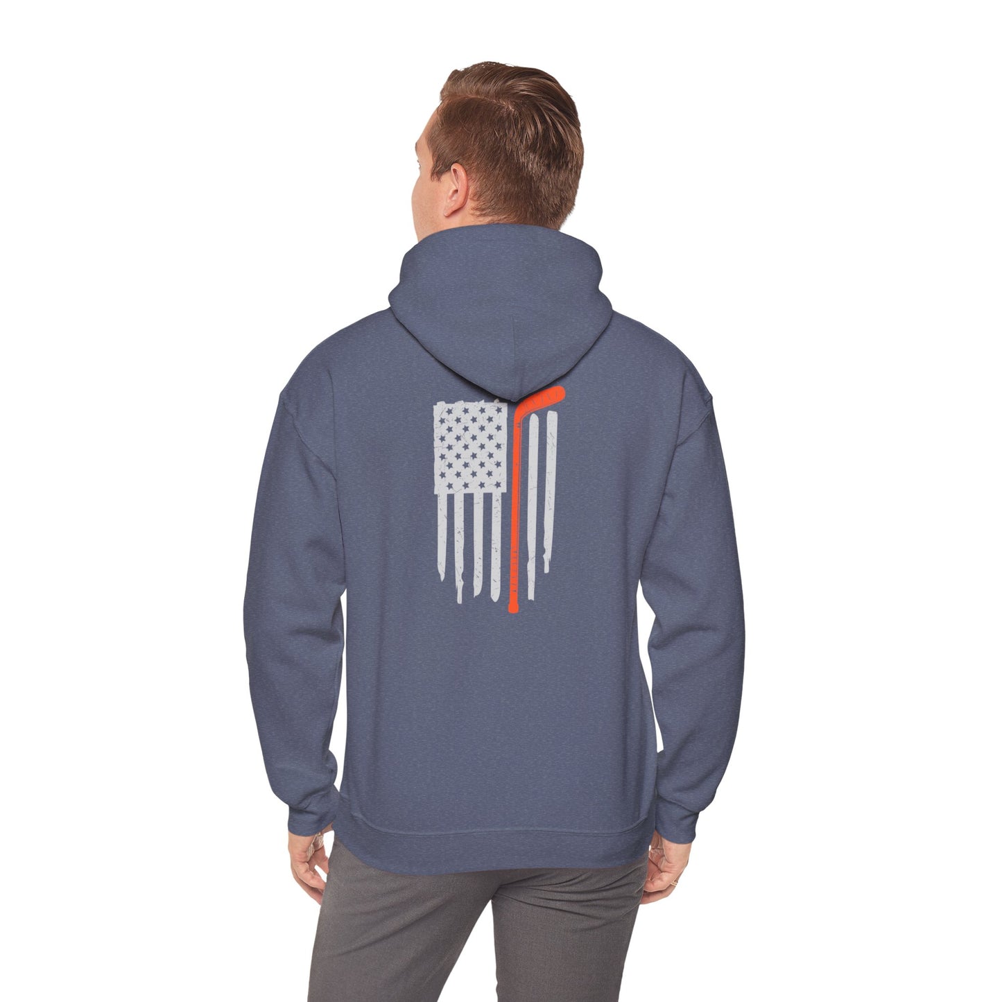 Wooster Hockey Flag Unisex Heavy Blend™ Hooded Sweatshirt