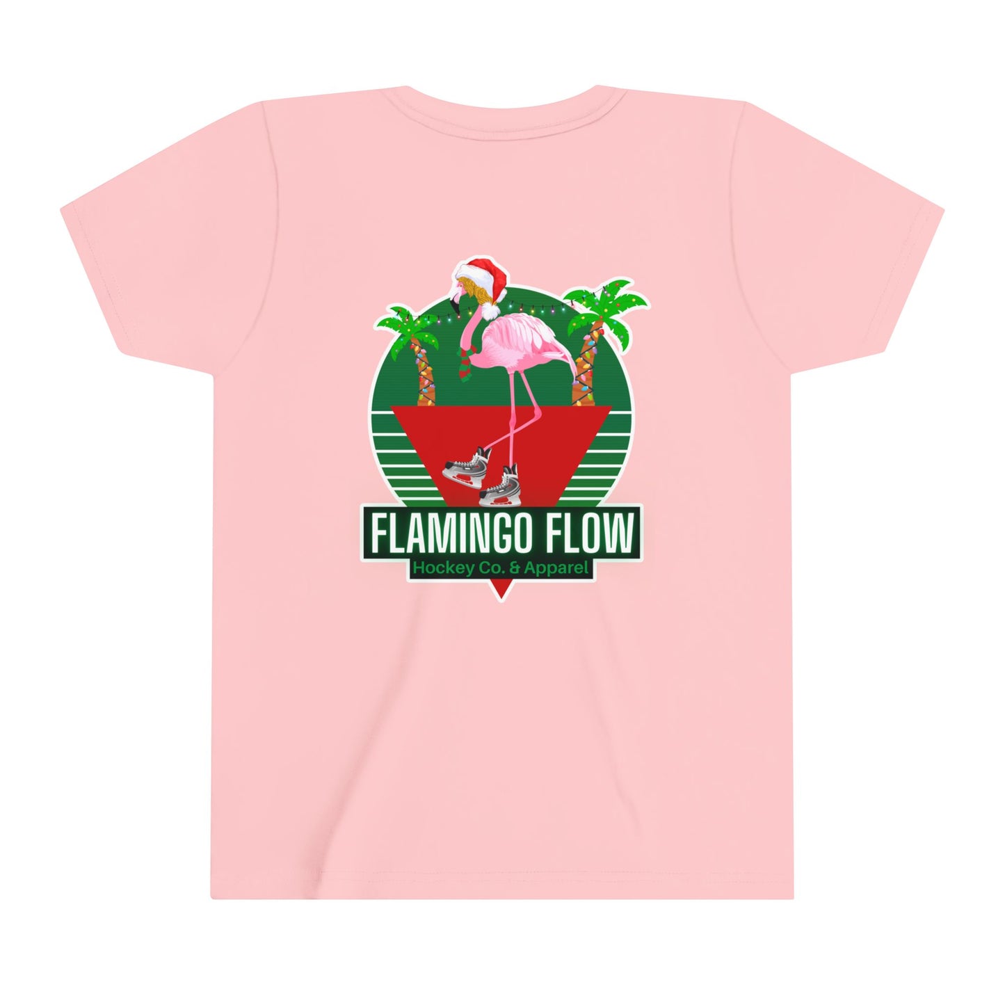 Youth Flamingo Flow Holiday Short Sleeve Tee