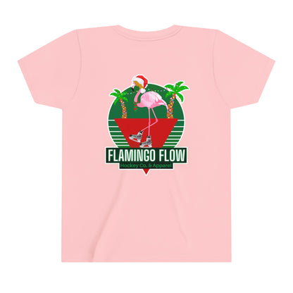 Youth Flamingo Flow Holiday Short Sleeve Tee