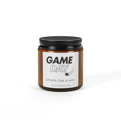 Game Day Scented Soy Candle (Multi-Size, Amber Jar)