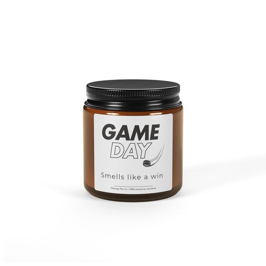 Game Day Scented Soy Candle (Multi-Size, Amber Jar)