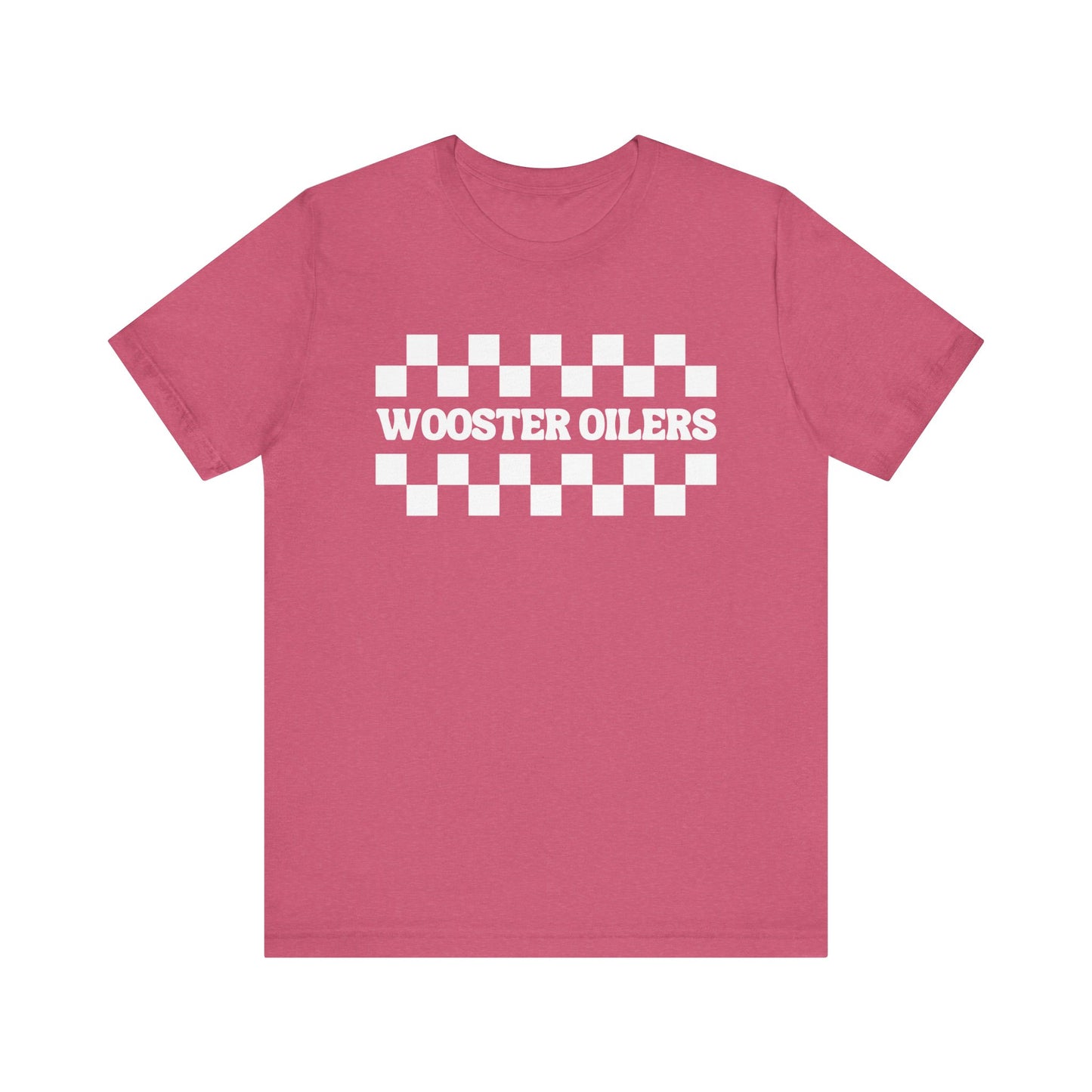 Unisex Checkered Jersey Short Sleeve Tee