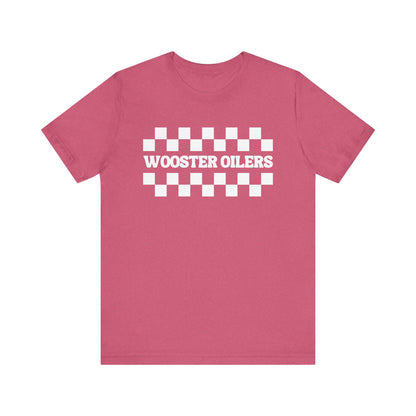 Unisex Checkered Jersey Short Sleeve Tee