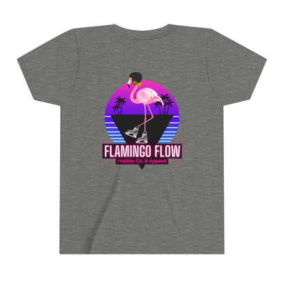 OG Flamingo Flow Youth Short Sleeve Tee- Bella Canvas screen printed