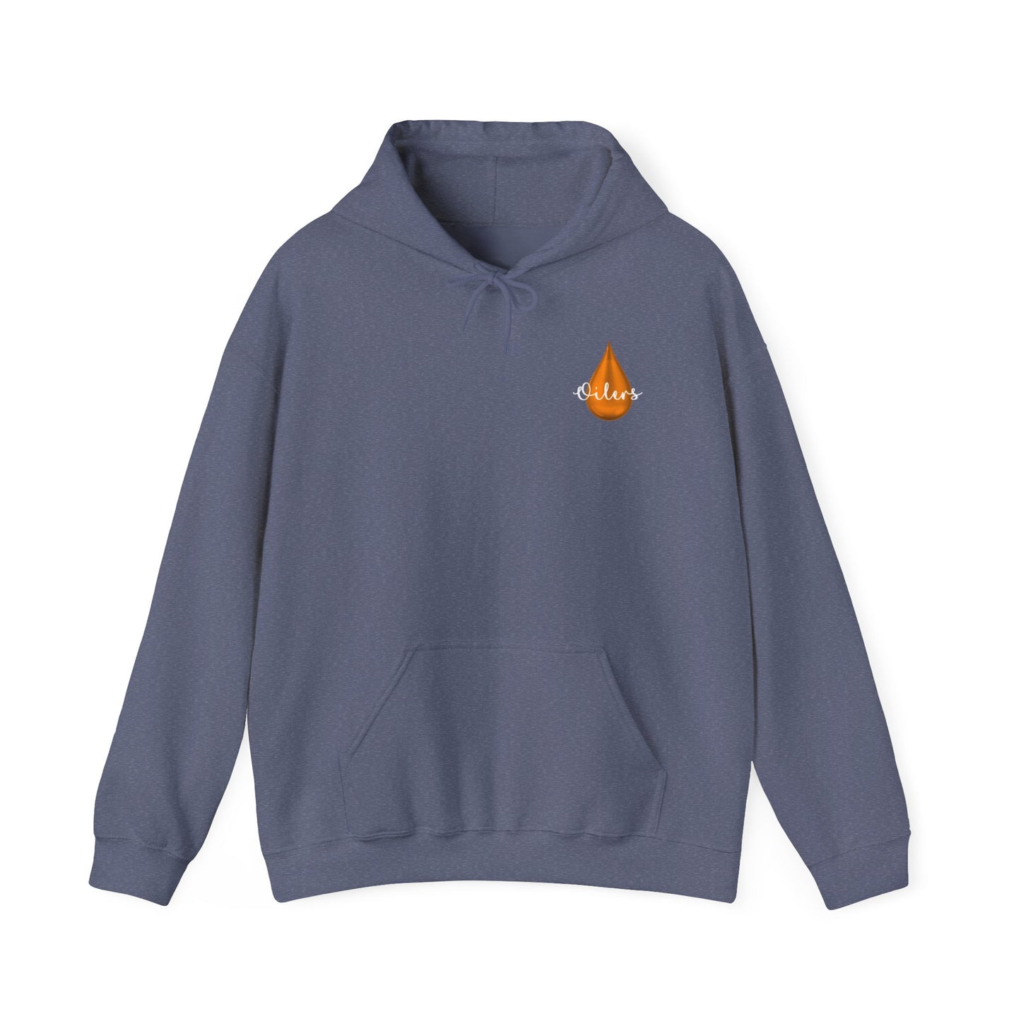 Oilers with drop Unisex Heavy Blend™ Hooded Sweatshirt