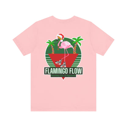 Unisex Flamingo Flow Holiday Jersey Short Sleeve Tee