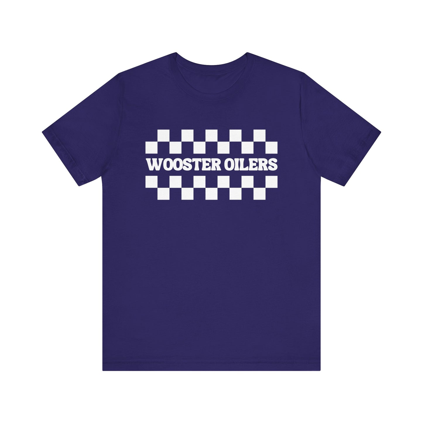 Unisex Checkered Jersey Short Sleeve Tee
