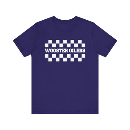 Unisex Checkered Jersey Short Sleeve Tee