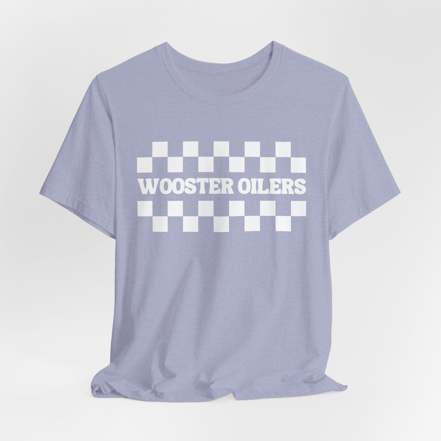 Unisex Checkered Jersey Short Sleeve Tee