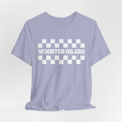 Unisex Checkered Jersey Short Sleeve Tee