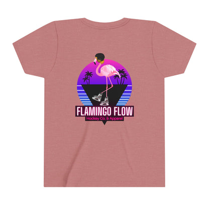 OG Flamingo Flow Youth Short Sleeve Tee- Bella Canvas screen printed