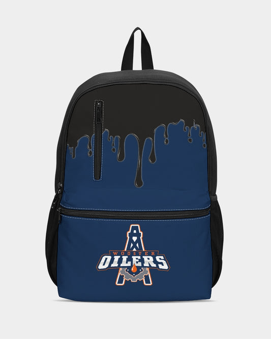 Duo-Zip Front Canvas Backpack