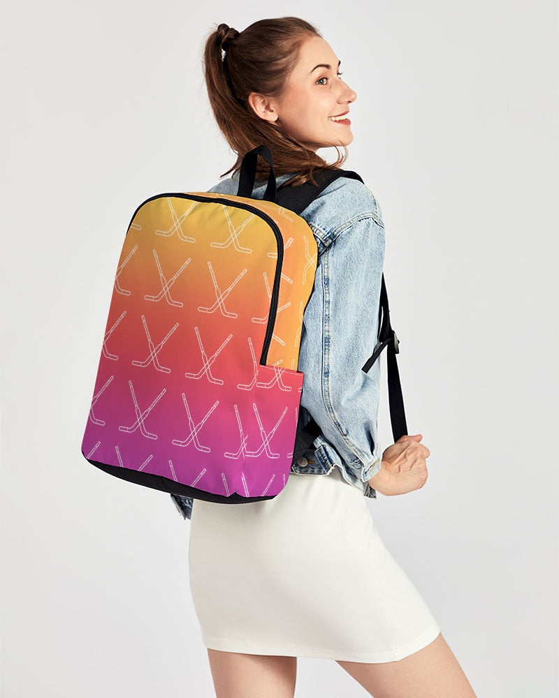 Ombre Goalie Stick Back To Basics School Backpack