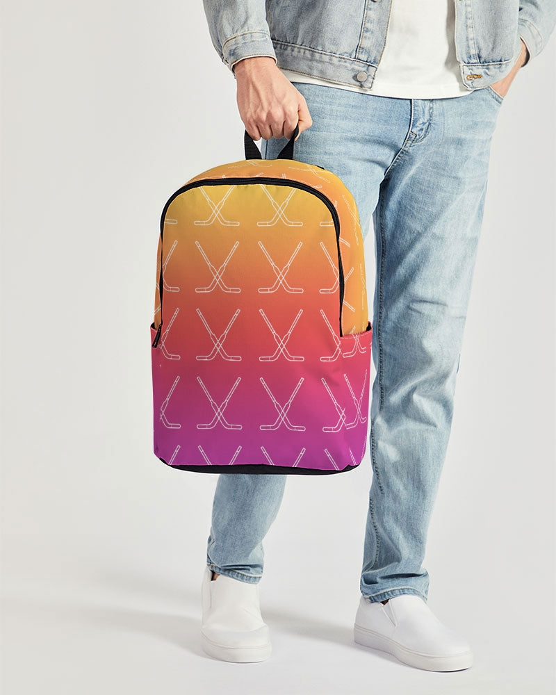 Ombre Goalie Stick Back To Basics School Backpack