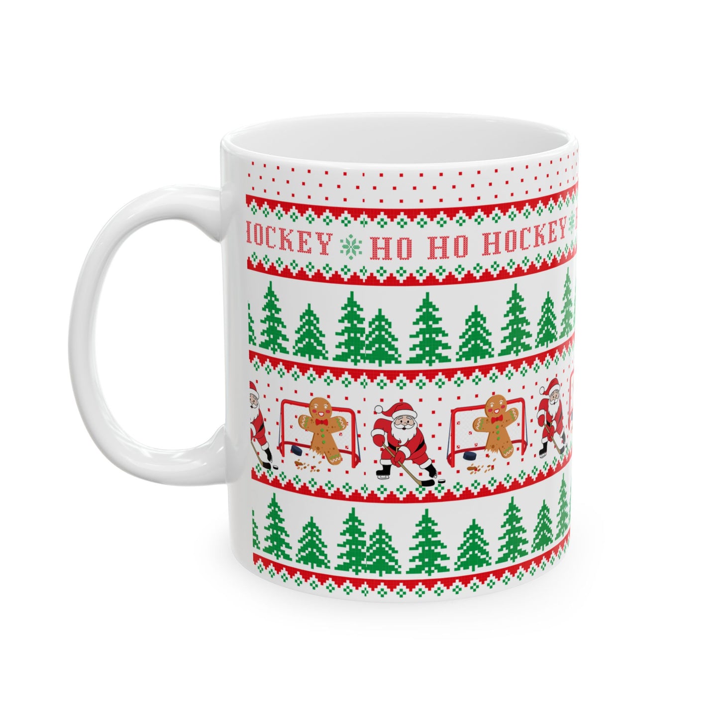 Ho Ho Holiday Ceramic Mug, (11oz, 15oz)