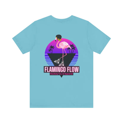 Unisex Bella Canvas Short Sleeve Flamingo Flow Tee.