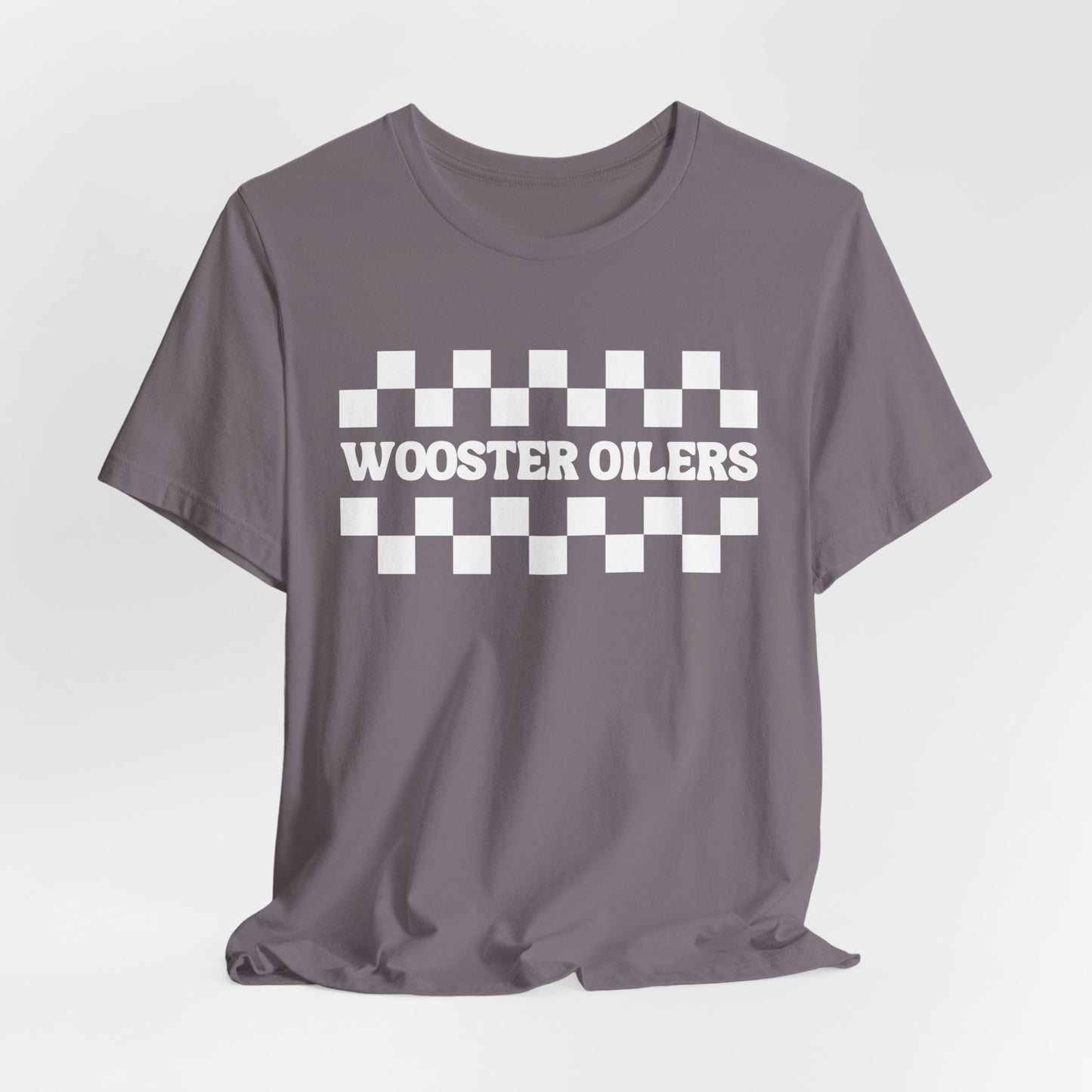 Unisex Checkered Jersey Short Sleeve Tee