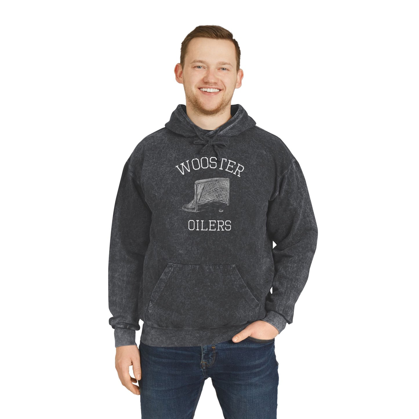 Unisex Mineral Wash Hoodie- Net
