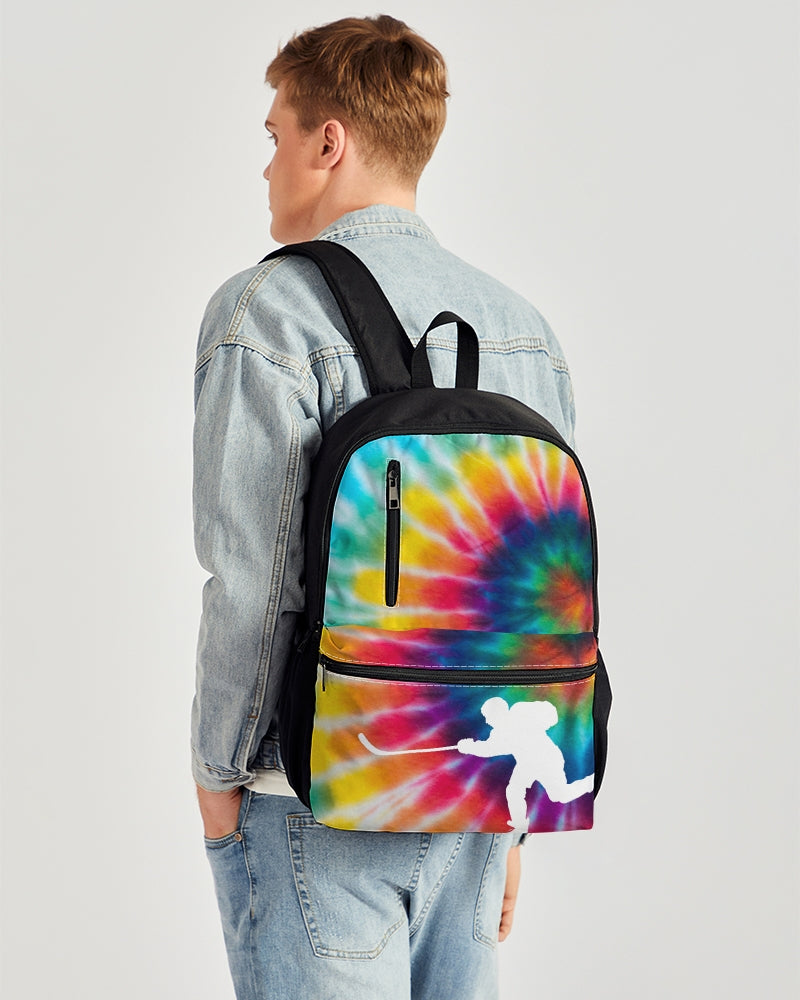 Tye Dye Duo-Zip Front Canvas Backpack