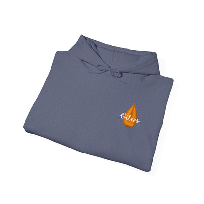 Oilers with drop Unisex Heavy Blend™ Hooded Sweatshirt