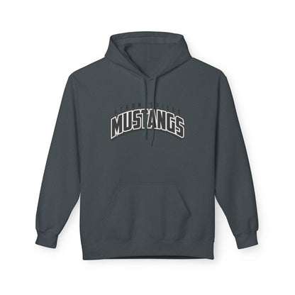 Black Logo Unisex Midweight Softstyle Fleece Hoodie