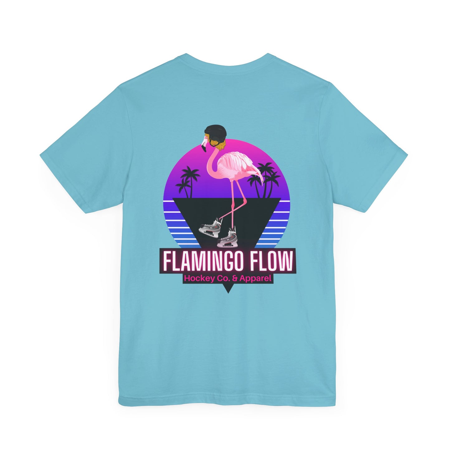 Unisex Bella Canvas Short Sleeve Flamingo Flow Tee.