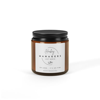 Hockey Manager Soy Candle (Multi-Size, Amber Jar)