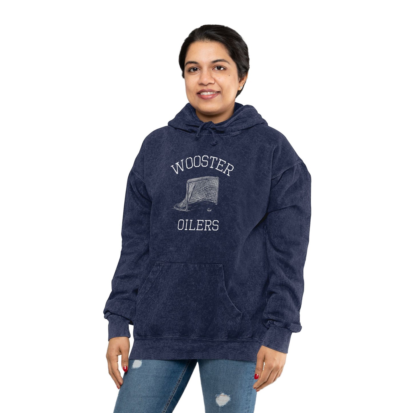 Unisex Mineral Wash Hoodie- Net