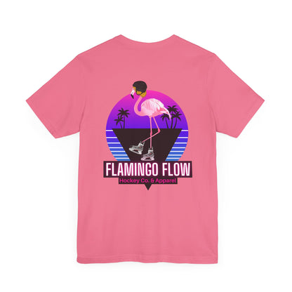 Unisex Bella Canvas Short Sleeve Flamingo Flow Tee.