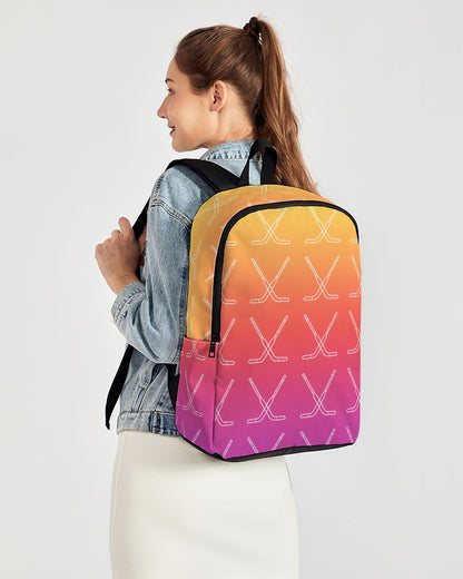 Ombre Goalie Stick Back To Basics School Backpack