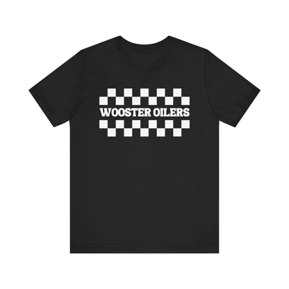 Unisex Checkered Jersey Short Sleeve Tee