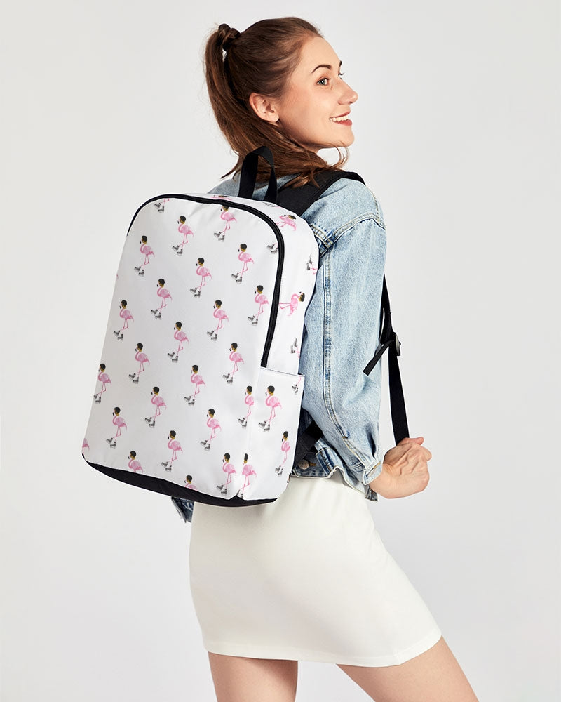 Hockey Playing Flamingos with Flow Back To Basics School Backpack