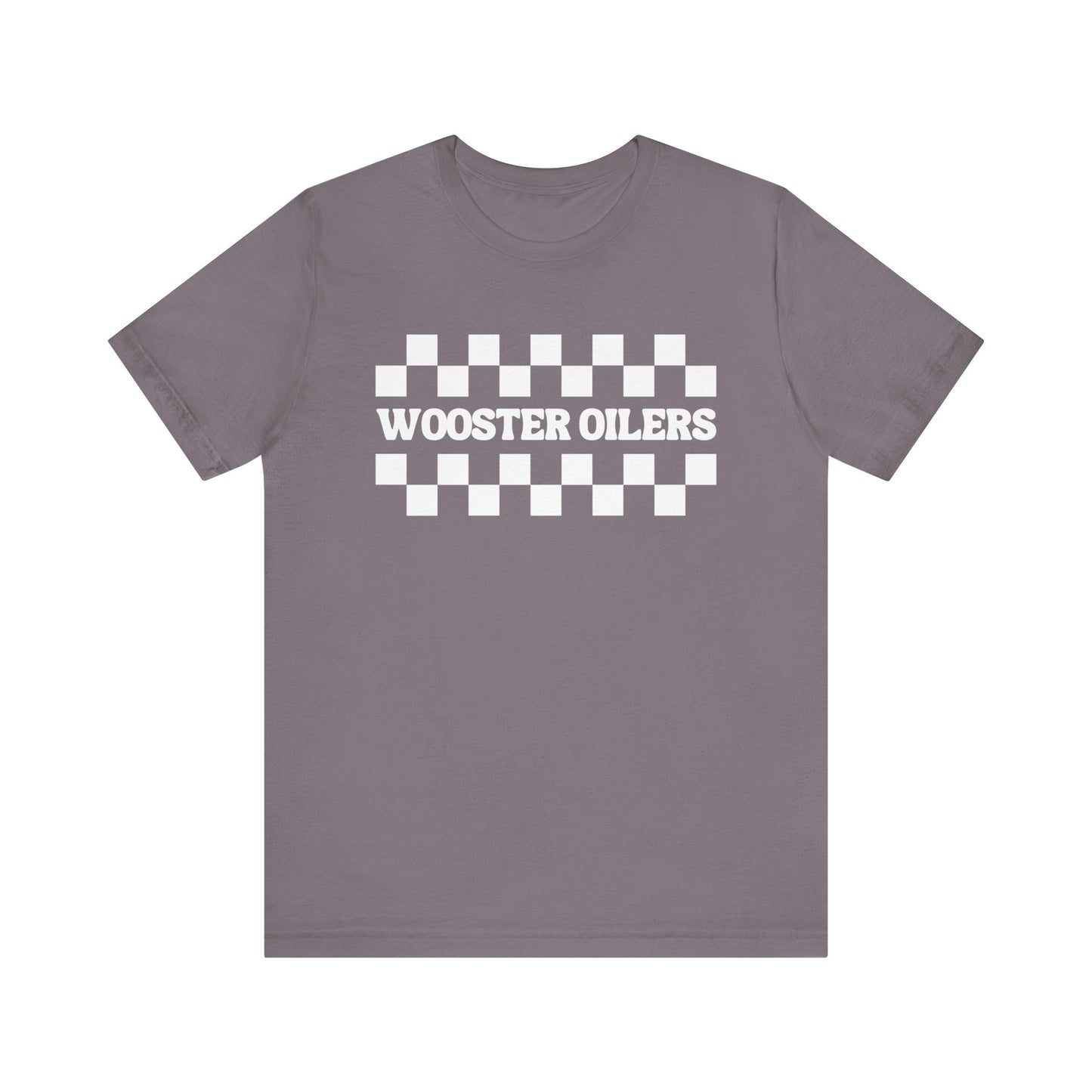 Unisex Checkered Jersey Short Sleeve Tee