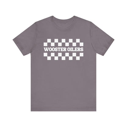 Unisex Checkered Jersey Short Sleeve Tee