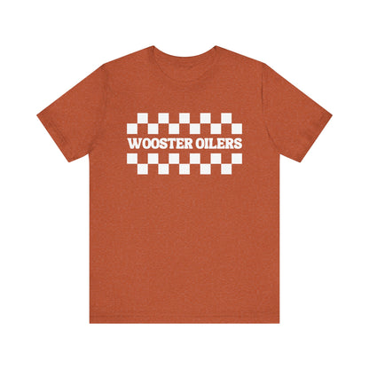 Unisex Checkered Jersey Short Sleeve Tee