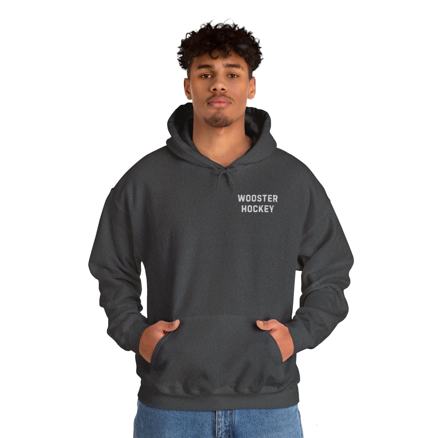 Wooster Hockey Flag Unisex Heavy Blend™ Hooded Sweatshirt