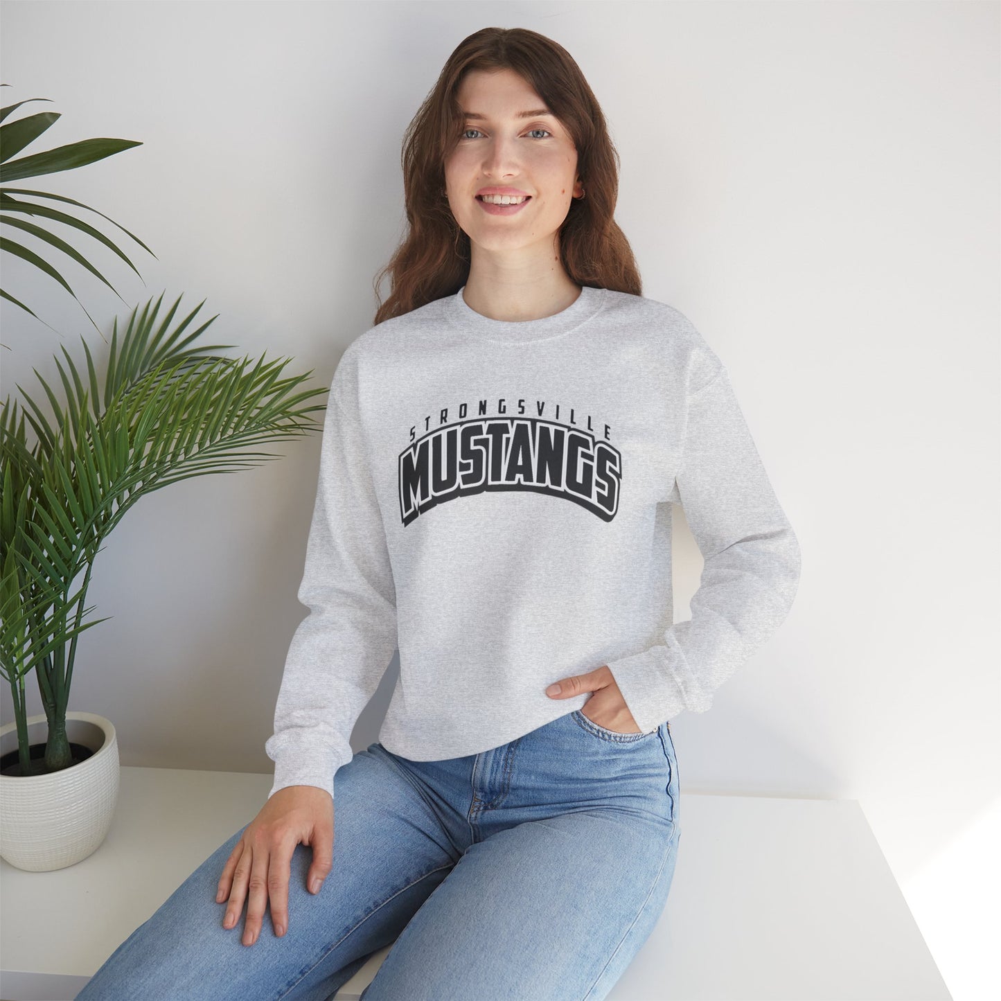 Black Logo Unisex Heavy Blend™ Crewneck Sweatshirt
