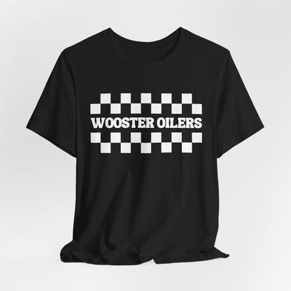 Unisex Checkered Jersey Short Sleeve Tee