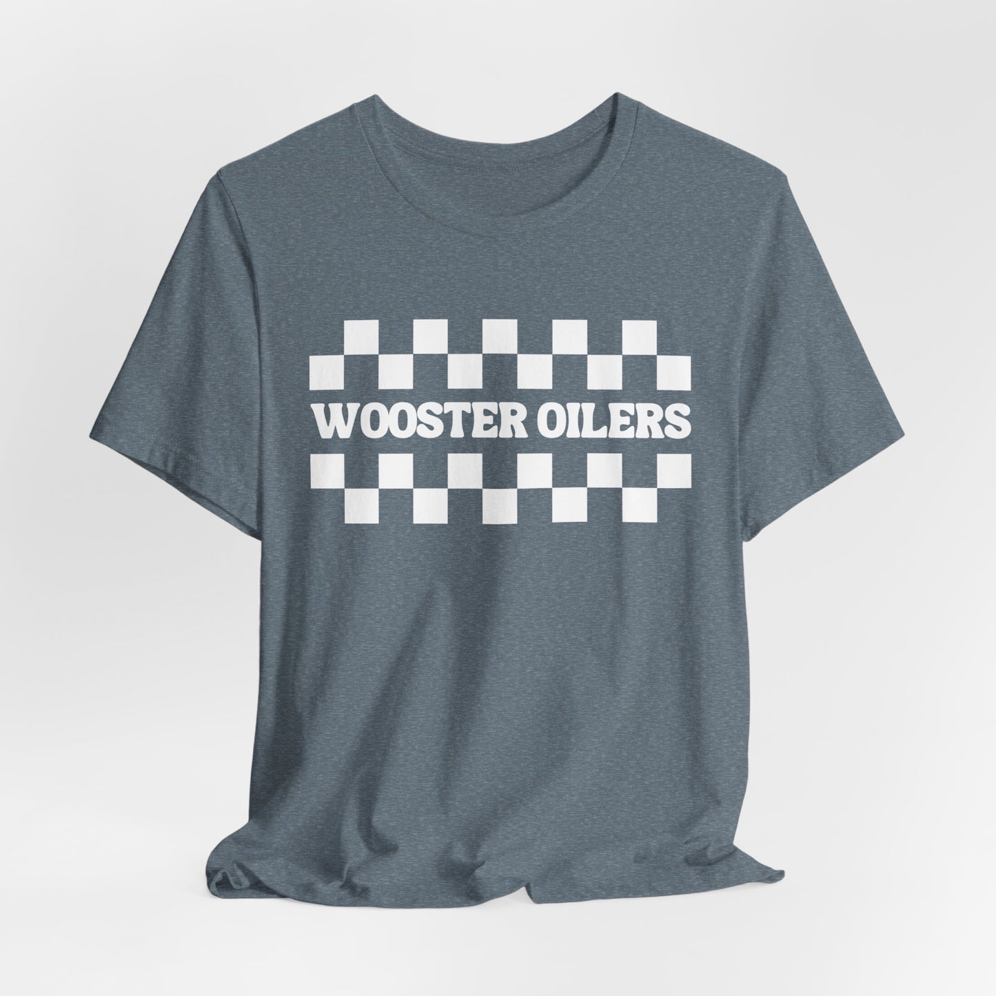 Unisex Checkered Jersey Short Sleeve Tee