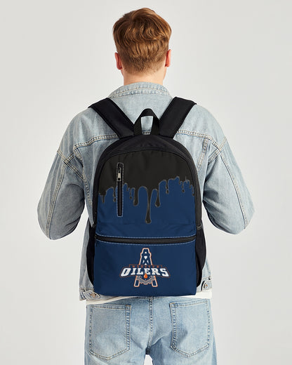 OIL Duo-Zip Front Canvas Backpack
