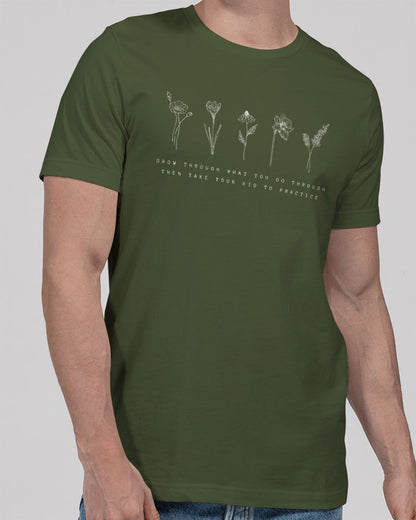 Go through flowers Unisex Jersey Tee | Bella + Canvas