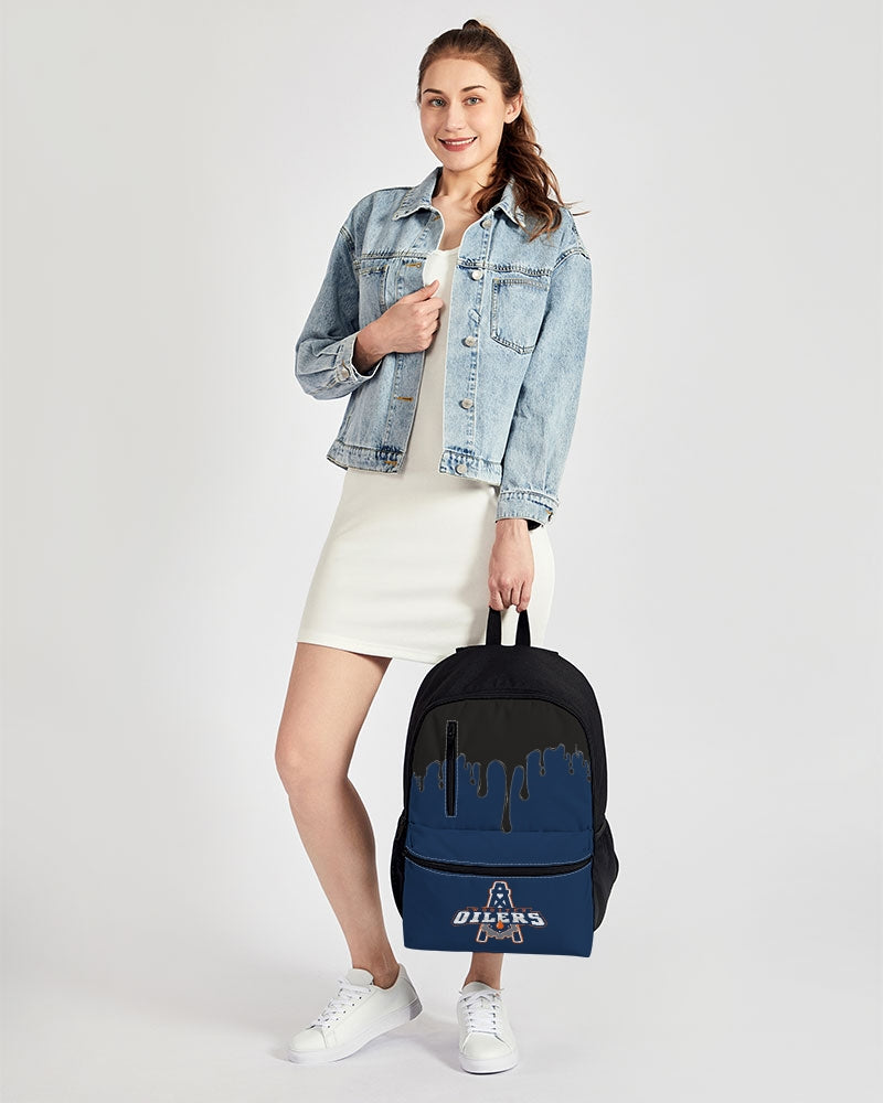 Duo-Zip Front Canvas Backpack